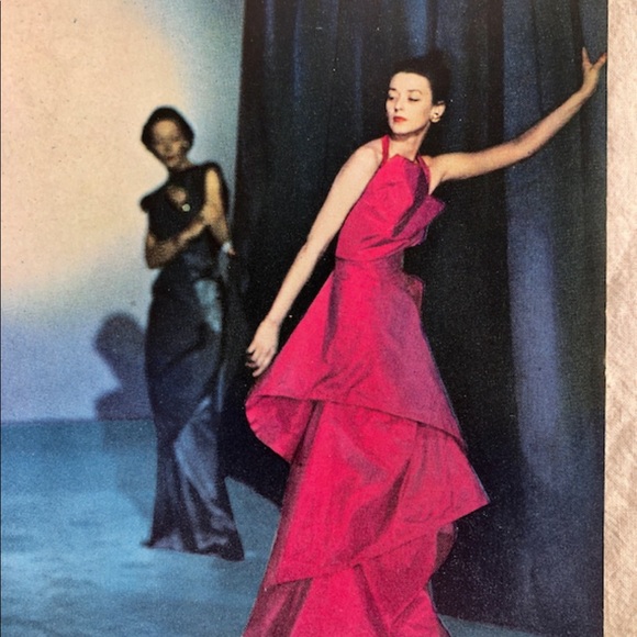 ! 1 Page/2 Sides frm 1951 VTG Photo Book, Models Backstage, Madwoman of Chaillot - Picture 4 of 6